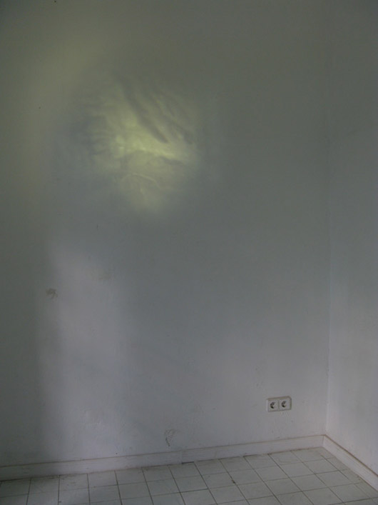 A Single Composite [rect] (2011), acetate film, aluminum, glass, motors, electronic components, LEDs, satellite photographs
