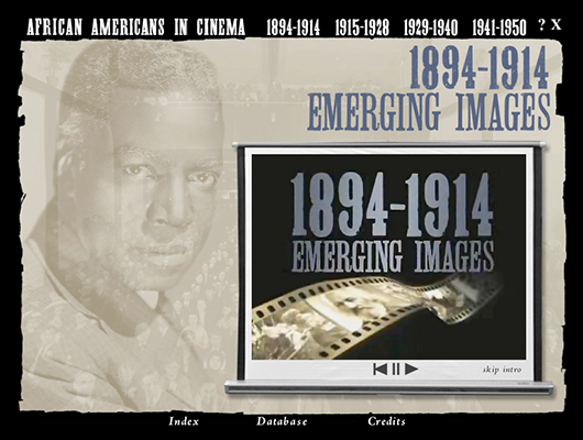 African Americans in Cinema: The First Half Century CD-ROM