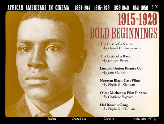 African Americans in Cinema: The First Half Century CD-ROM