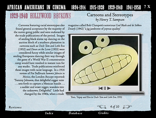 African Americans in Cinema: The First Half Century CD-ROM
