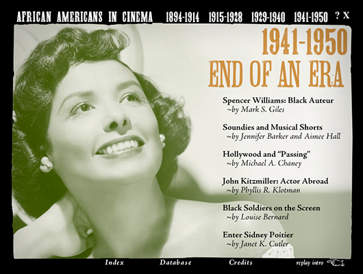 African Americans in Cinema: The First Half Century CD-ROM
