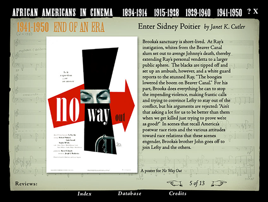African Americans in Cinema: The First Half Century CD-ROM