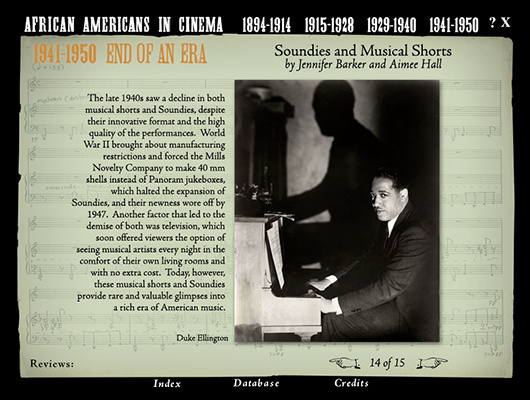 African Americans in Cinema: The First Half Century CD-ROM
