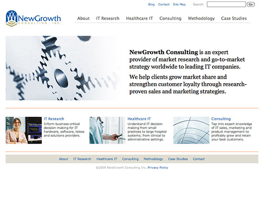 NewGrowth Consulting website