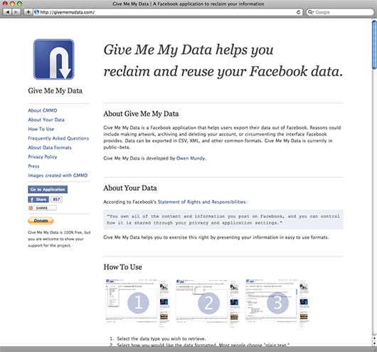 Give Me My Data