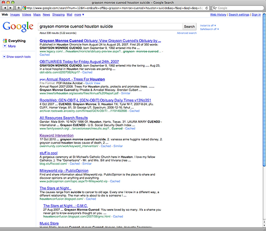 Keyword Intervention: Logged search term by unknown user on October 27, 2010